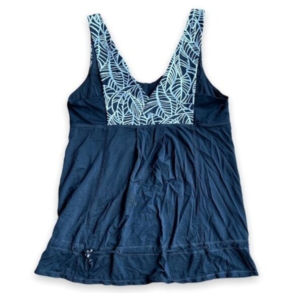 Lululemon Hustle & Bustle TankBlack / Pretty Palm Black Angel Wing size 12 - Picture 7 of 11